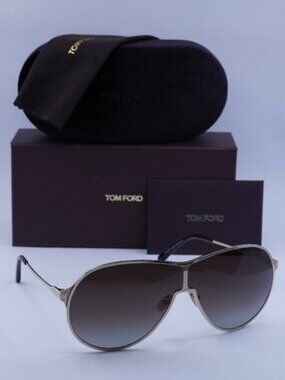 Tom Ford Gaia FT1174 28K Aviator Sunglasses – Rose Gold/Roviex